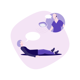 Care_Illustration_Gegensprech_Callcenter Care_Illustration_Gegensprech_Callcenter