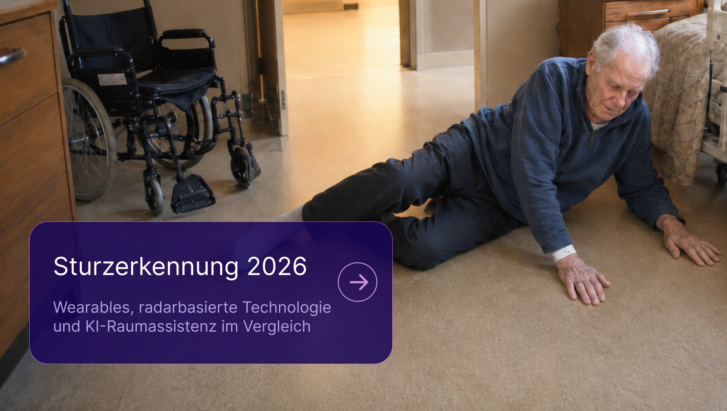 Wearables, radarbasierte Technologie  und KI-Raumassistenz im Vergleich