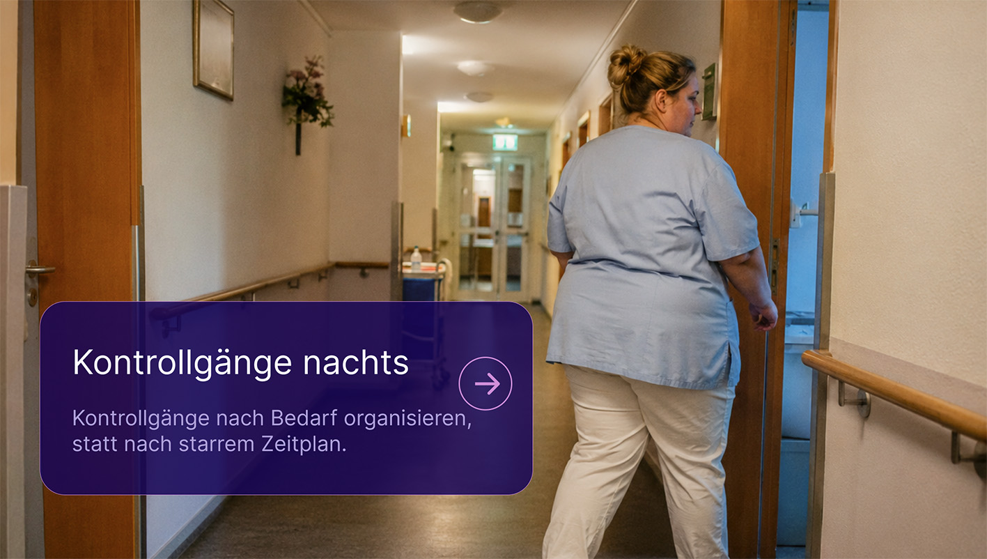 Kontrollgänge im Nachtdienst mit Livy Care gezielter organisieren