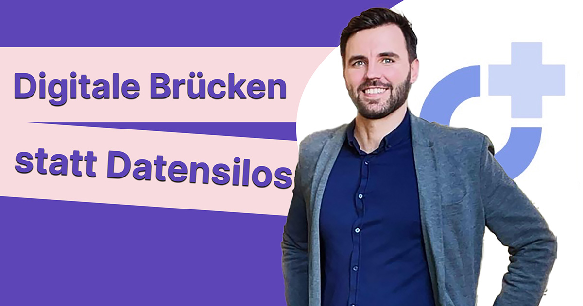 Tim Bogan von Hellomed fordern mehr Brücken und Schnittstellen aber auch gesunde Skepsis